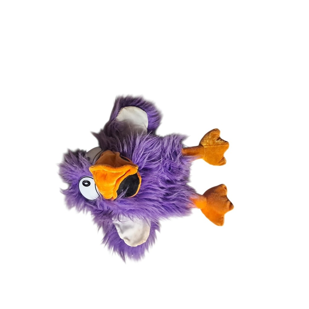 Kolden Toys Purple Toko Bird Hand Puppet Squeaks Squawking Hairy Rare Color
